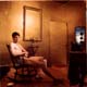 Man in gold room